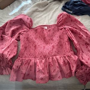 Dizzy Pink Floral Smocked Top
